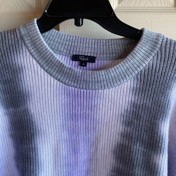 Rails NWT Karis Cashmere & Cotton Pullover Tie-Dyed Rib Knit Sweater - Picture 9 of 16